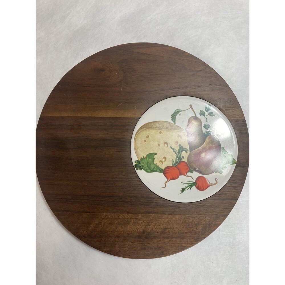 MCM Ozark Walnutware Cheese Charcuterie Board Serving Tray Walnut